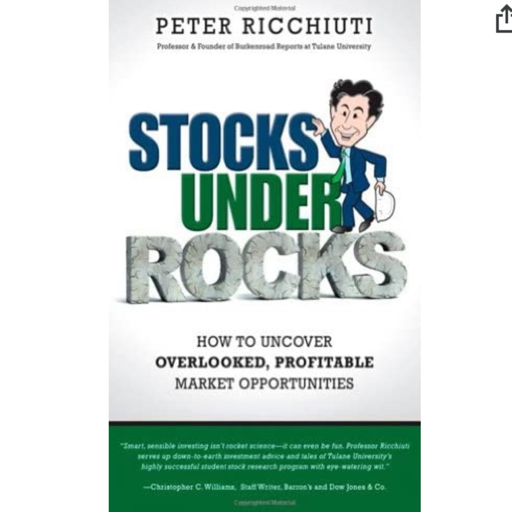 Book stocks under rocks